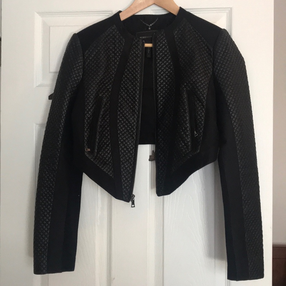BCBG Max Azaria leather jacket